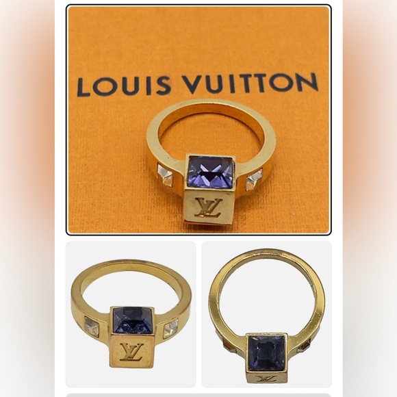 💝 Auth LOUIS VUITTON set of Gamble Necklace, Earrings, and Ring 💝 - Picture 10 of 10